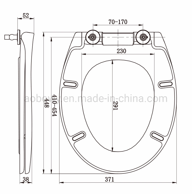 Ap522/Slow-Close Quick Realse Toilet Seat