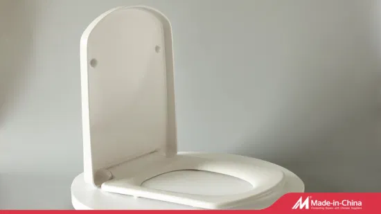 Siège de toilette carré, siège de toilette en plastique UF pour toilettes standard à vitesse lente