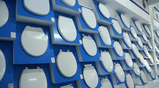 Norme européenne approvisionnement d'usine offre spéciale siège de toilette rond en plastique de bonne qualité avec des prix compétitifs