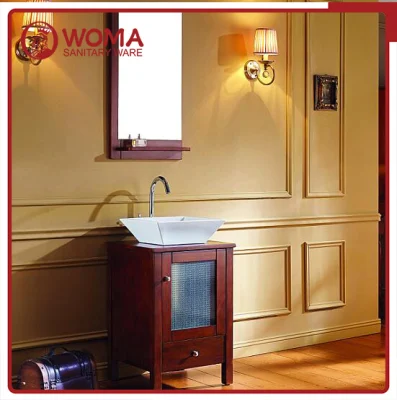 Meuble de salle de bain en bois de chêne Woma, taille 600 mm (1003B)
